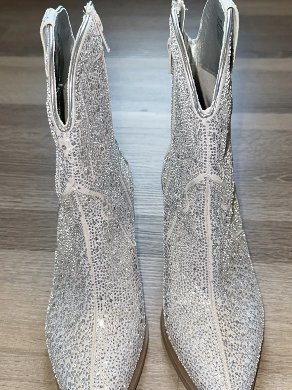 Rhinestone Ankle Boots